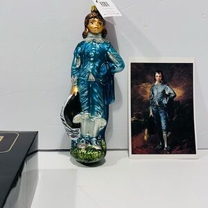 Christopher Radko “Blue Boy” Hand Painted Glass Christmas Ornament 1997 8.5”
